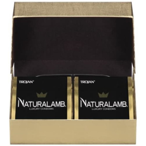 TROJAN NaturaLamb Lubricated Condoms open box