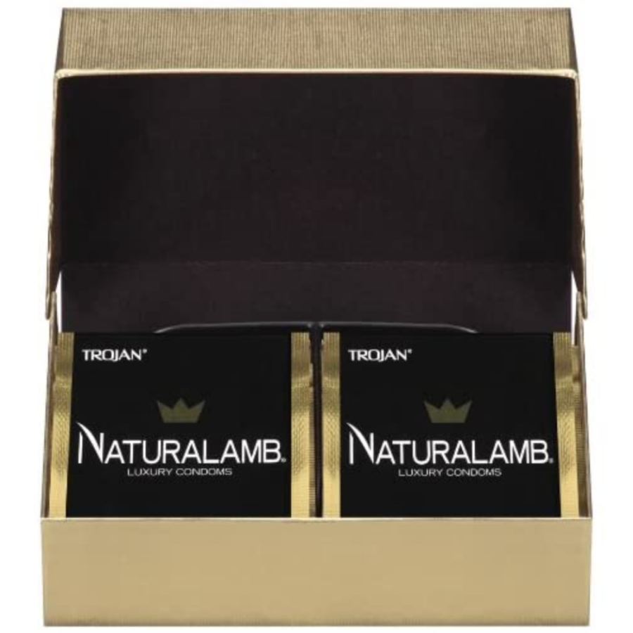 TROJAN NaturaLamb Lubricated Condoms open box