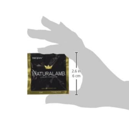 TROJAN NaturaLamb Lubricated Condoms size