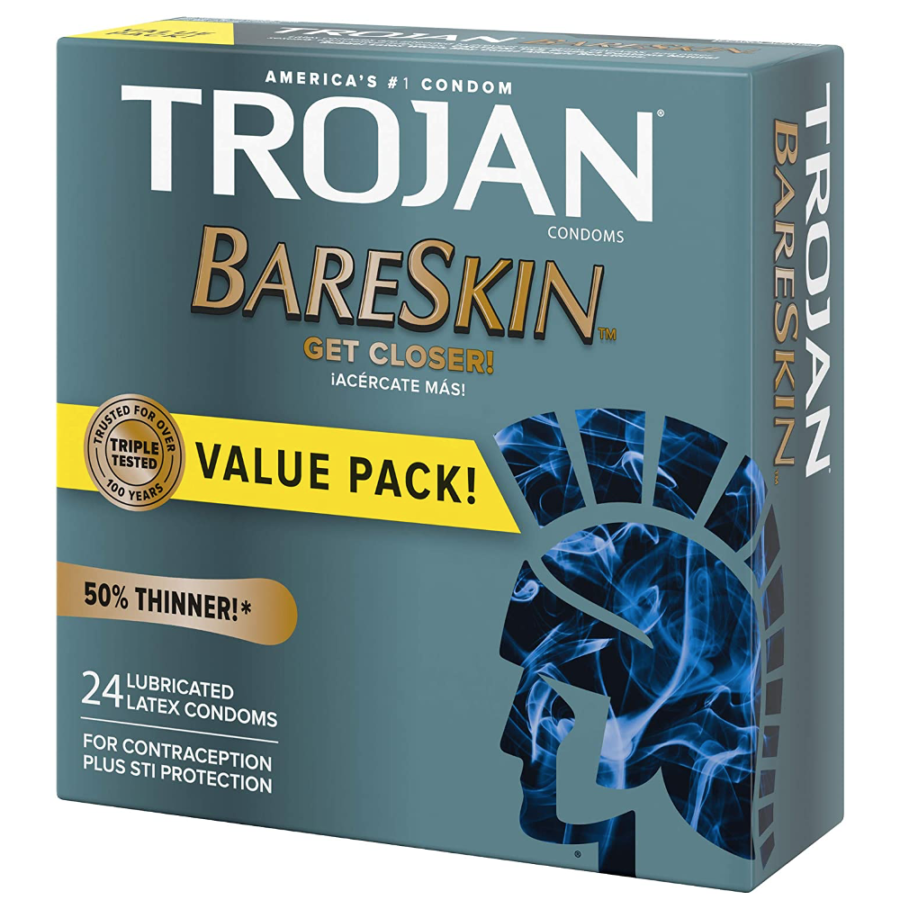Trojan Bareskin Lubricated Latex Condoms