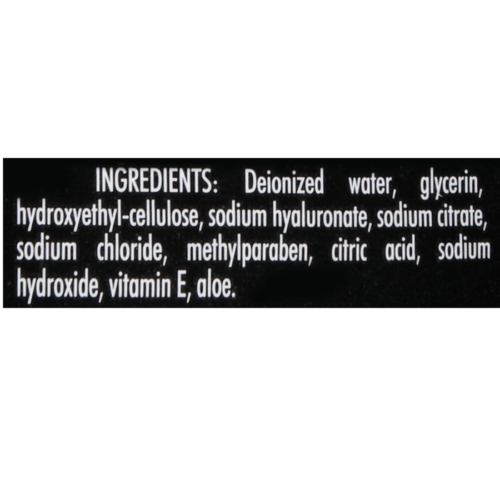 Trojan Lubricants H2O Sensitive Touch ingredients
