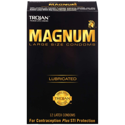 Trojan Magnum Large Size Lubricated Condoms 12 Count