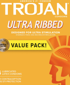 Trojan Ultra Ribbed Lubricated Condoms