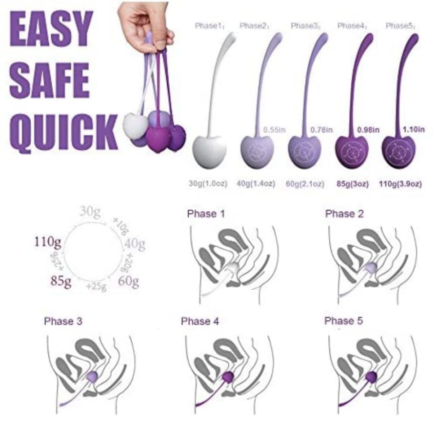 Uluvit Kegel Balls Exercise Kit easy safe quick