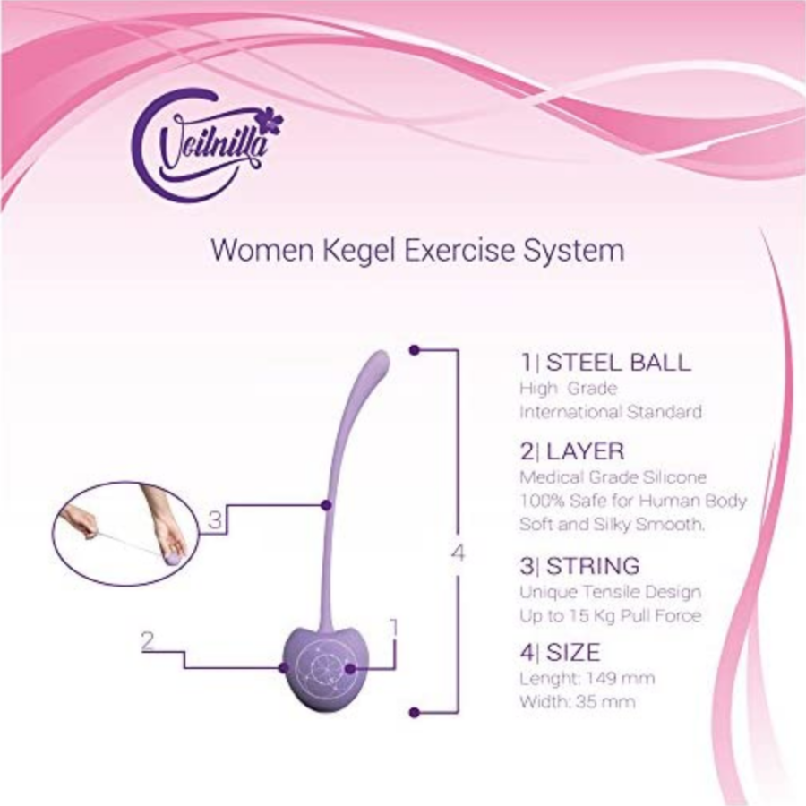 Veilnilla Kegel Exercise Weights parts