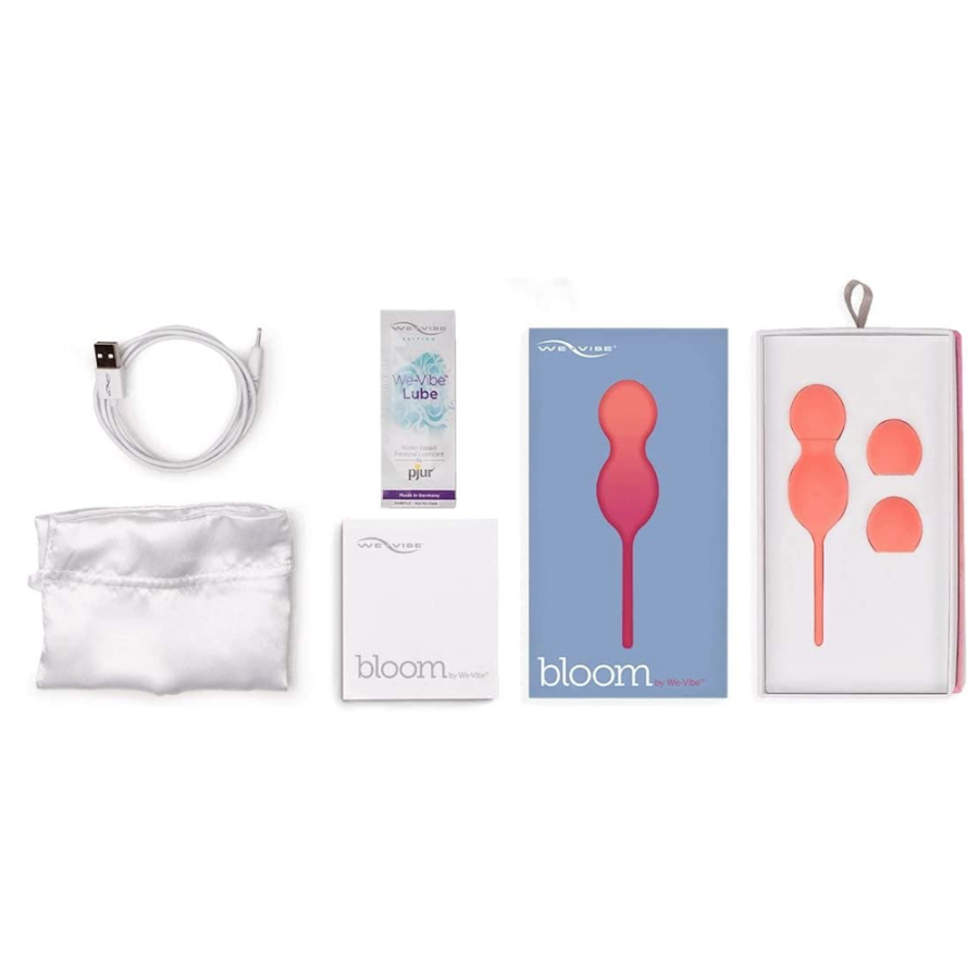 We-Vibe Bloom Vibrating Kegel Balls box contents