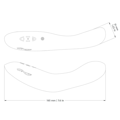 We-Vibe Nova Dual Stimulator dimensions
