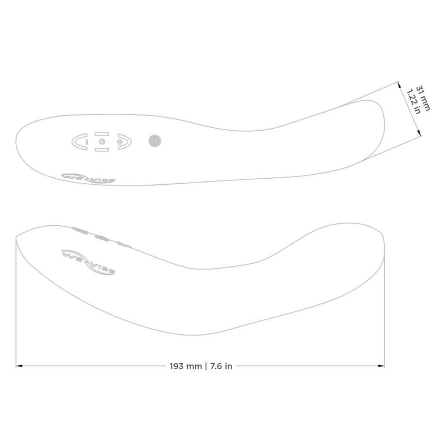 We-Vibe Nova Dual Stimulator dimensions