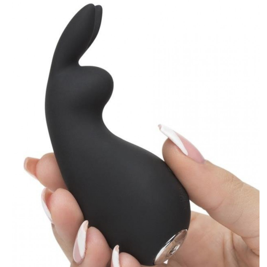 Fifty Shades of Grey Greedy Girl Clitoral Rabbit Vibrator in hand