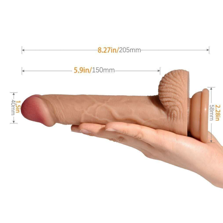 SOHIMI Realistic Lifelike Silicone Dildo dimensions