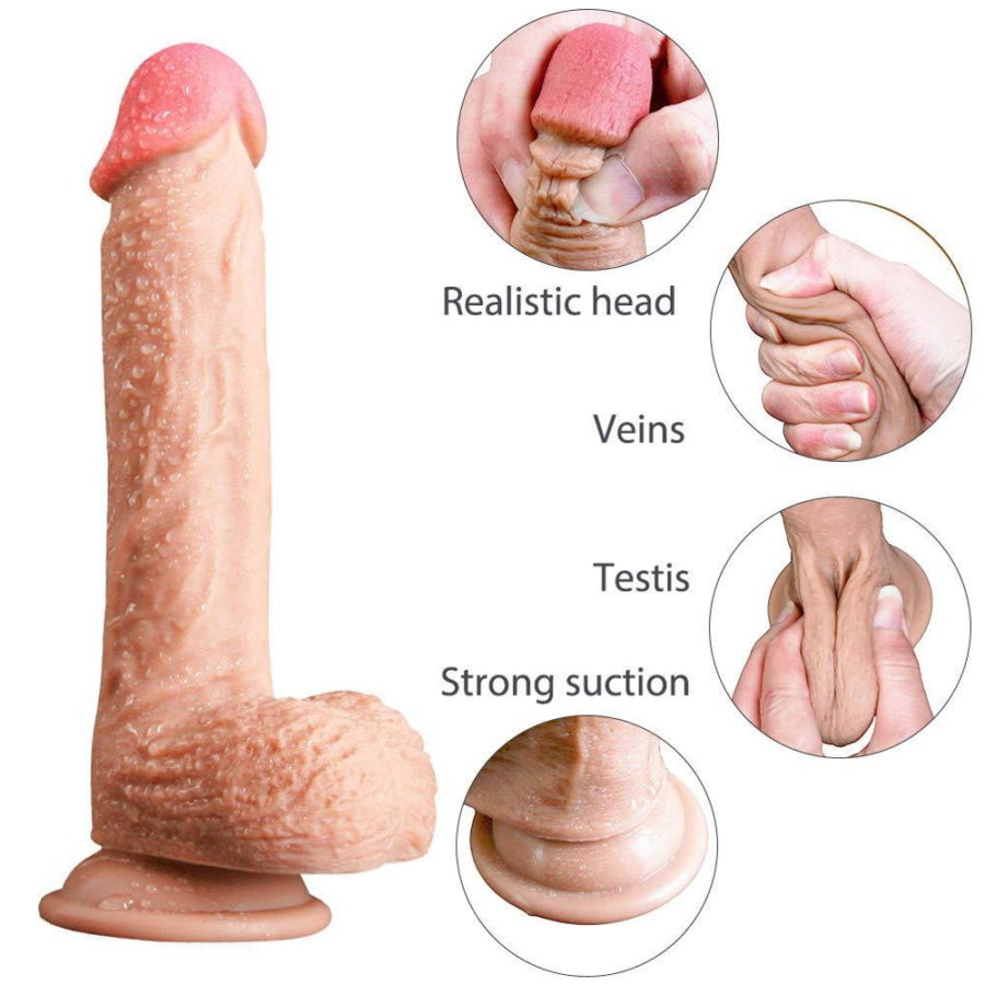 SOHIMI Realistic Lifelike Silicone Dildo features
