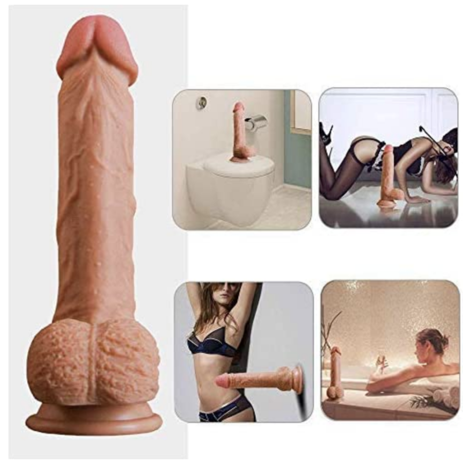 SOHIMI Realistic Lifelike Silicone Dildo in use